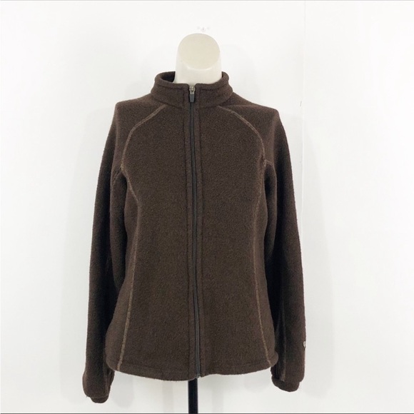 Kuhl Alfpaca Women’s Fleece Full Zip Brown Jacket Small - Picture 3 of 12